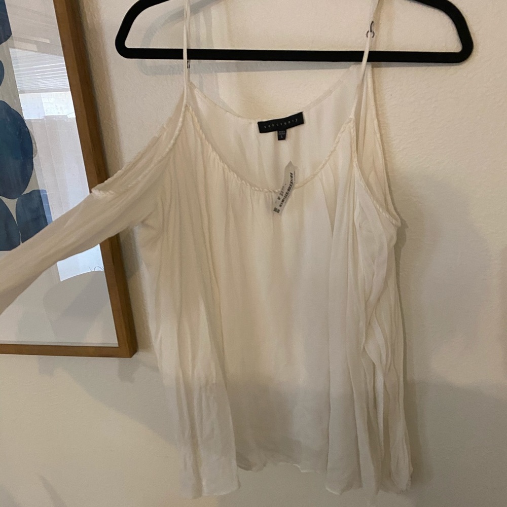 Sanctuary cold shoulder blouse